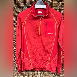 Marmot Red Long Sleeve‎ Pullover- Size: Small, Pre- Owned